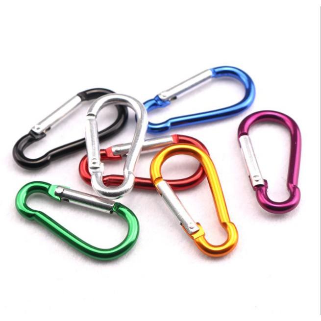 Móc Khóa bằng nhôm carabiner nhiều mẫu