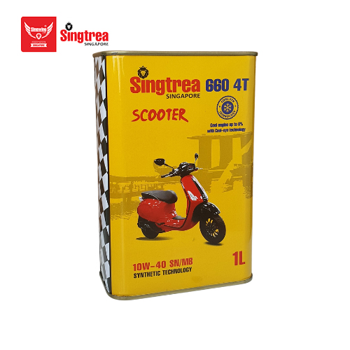 Dầu nhớt xe máy Singtrea 660 SCOOTER 4T 10W-40 SN/MB 0.8L