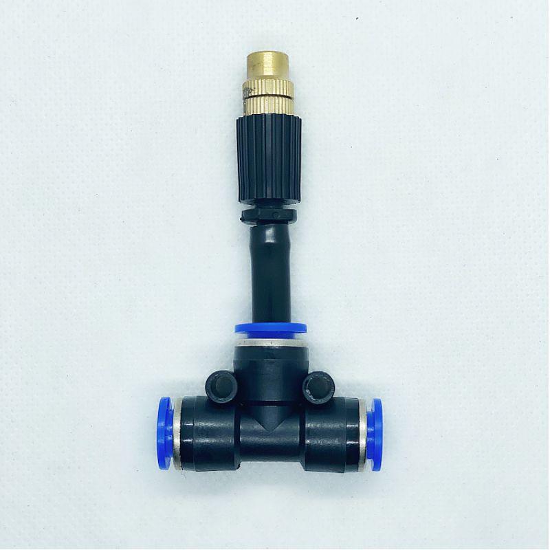 Béc phun sương đầu đồng nối T và ren 21 phun sương, tưới cây, tưới lan