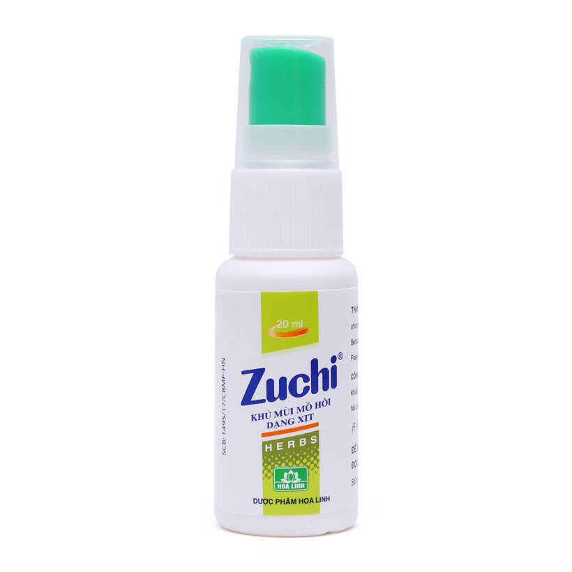 Xịt khử mùi mồ hôi Zuchi 20ml (Màu ngẫu nhiên)