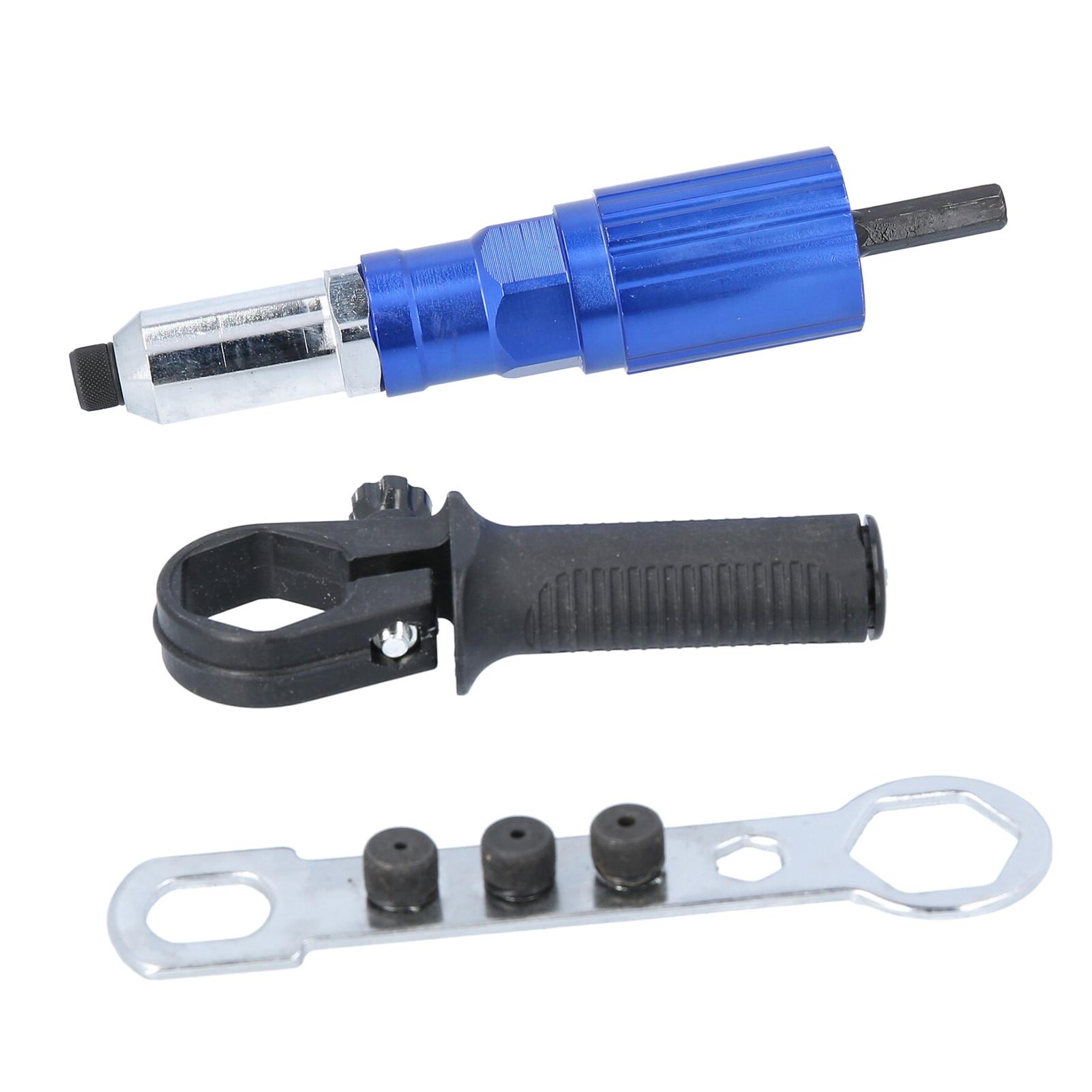 Electric Rivet Gun Adapter Kit,Cordless Rivet Gun Tool Riveting Insert Electric Hand Drill Set