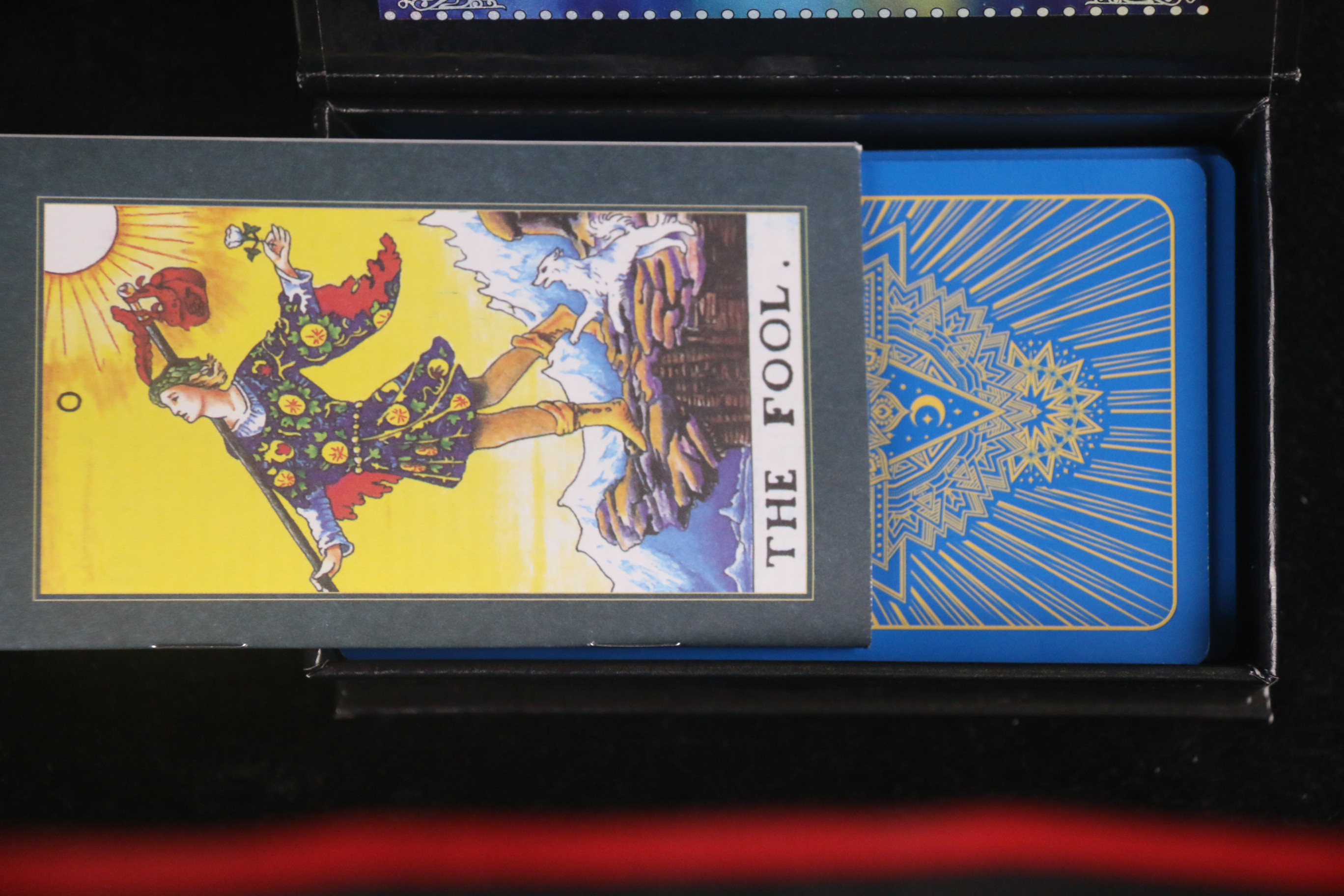Bài  god foild tarot xanh dương