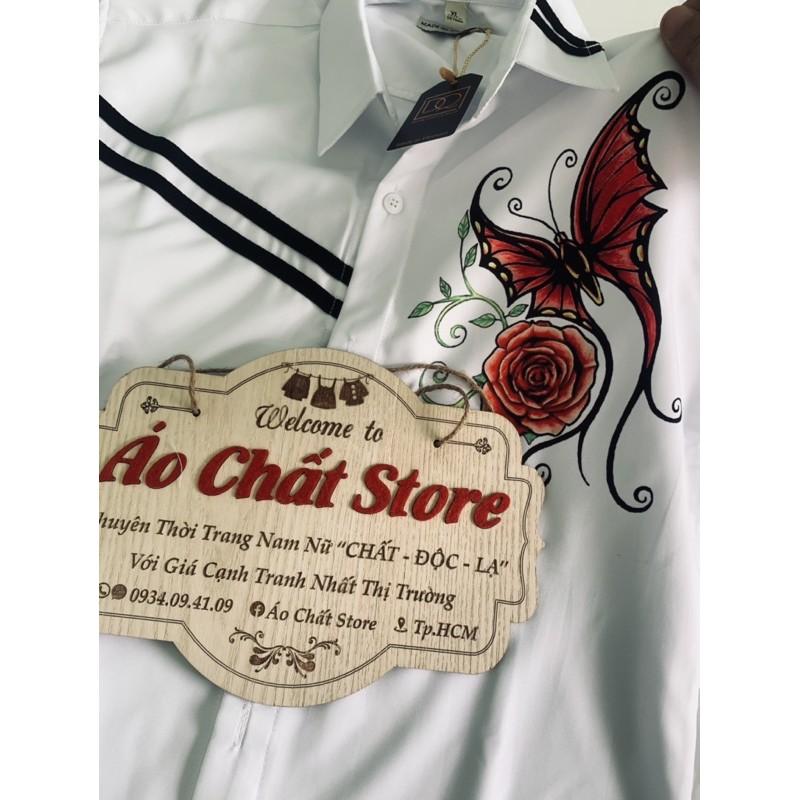Áo sơ mi đôi họa tiết hoa siêu đẹp | áo cặp nam nữ hàng chất | Áo Chất Store