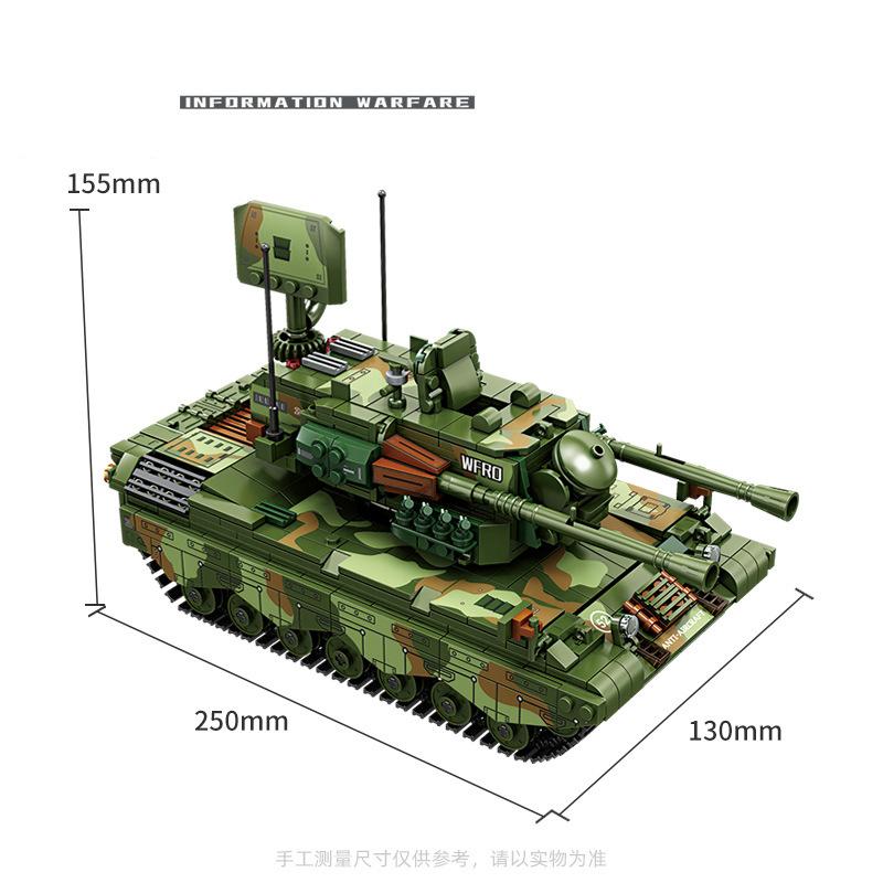 Đồ chơi Lắp ráp Xe Tăng chống tên lưa, Kazi 84143 Flakpz Gepard Tank, Xếp hình thông minh