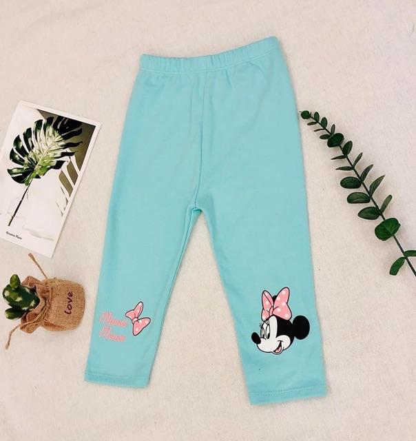 Quần legging cotton hàn dày dặn cho bé gái