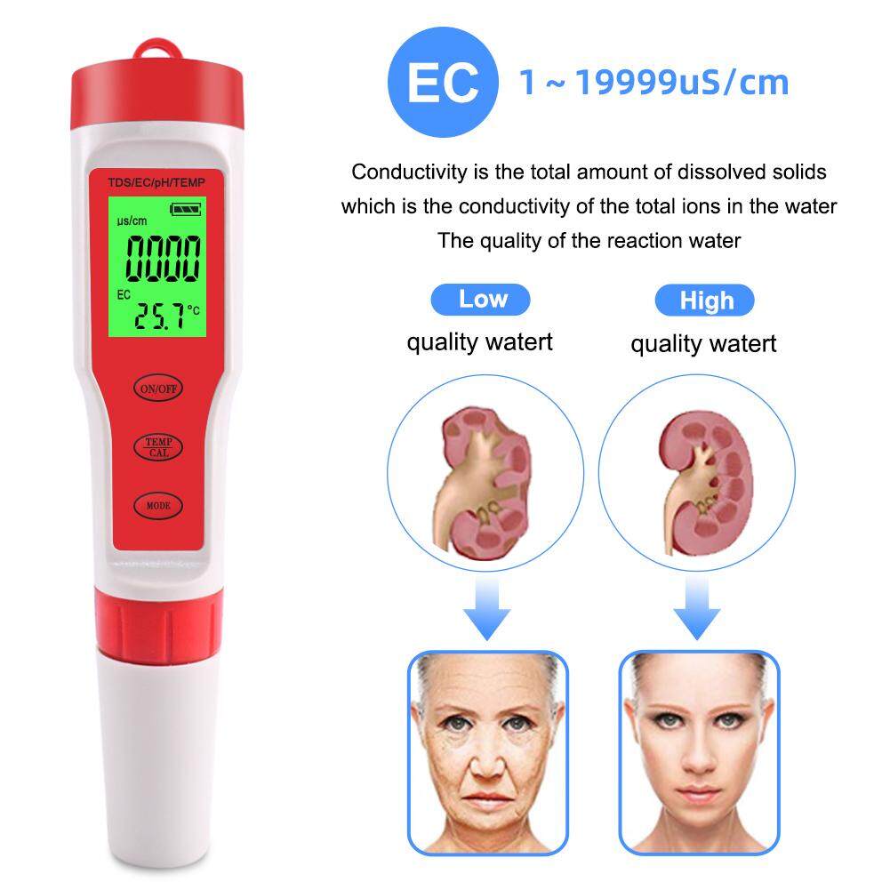 Máy kiểm tra giám sát chất lượng nước kỹ thuật số đo PH/ TDS/ TEMP