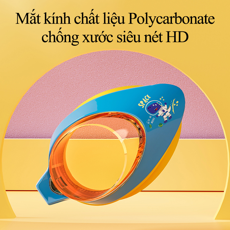 Kính Bơi Cho Bé Cao Cấp Trong Suốt Cấu Tạo 3 Lớp Chống Sương Mù Dây Silicon Kèm Mũ Bơi Cho Trẻ Em Đi Biển Độ Nét Cao Dễ Chịu Không Đau Mắt Kính Lặn Chống Thấm Nước Đệm Silicon An Toàn Cho Trẻ Em Kính Mũ Bơi