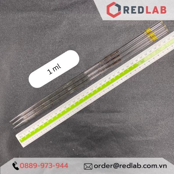 ỐNG HÚT THỦY TINH PIPET LOẠI DÀI CÓ CHIA VẠCH, PIPET THẲNG THỦY TINH 1ML 2ML 5ML 10ML 15ML 20ML 25ML 50ML