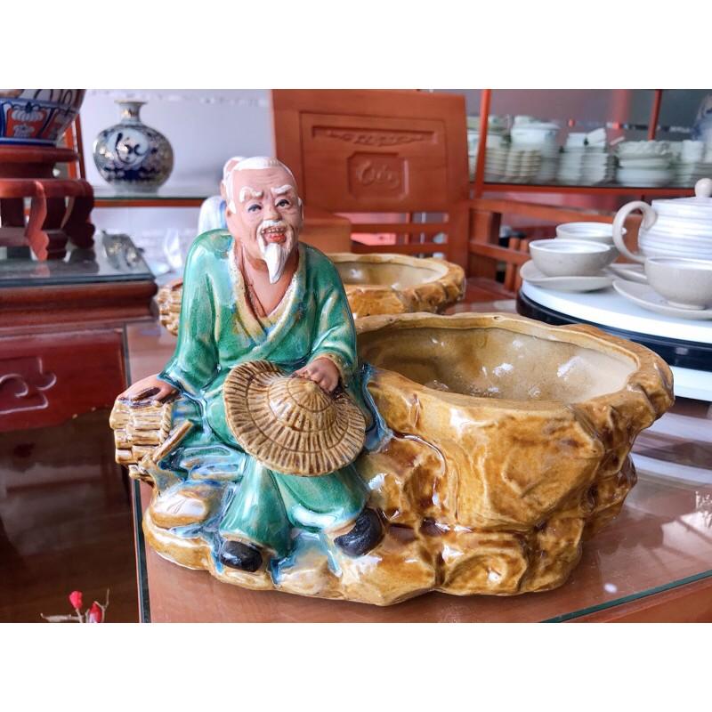 Chậu tượng bonsai ông lão đốn củi