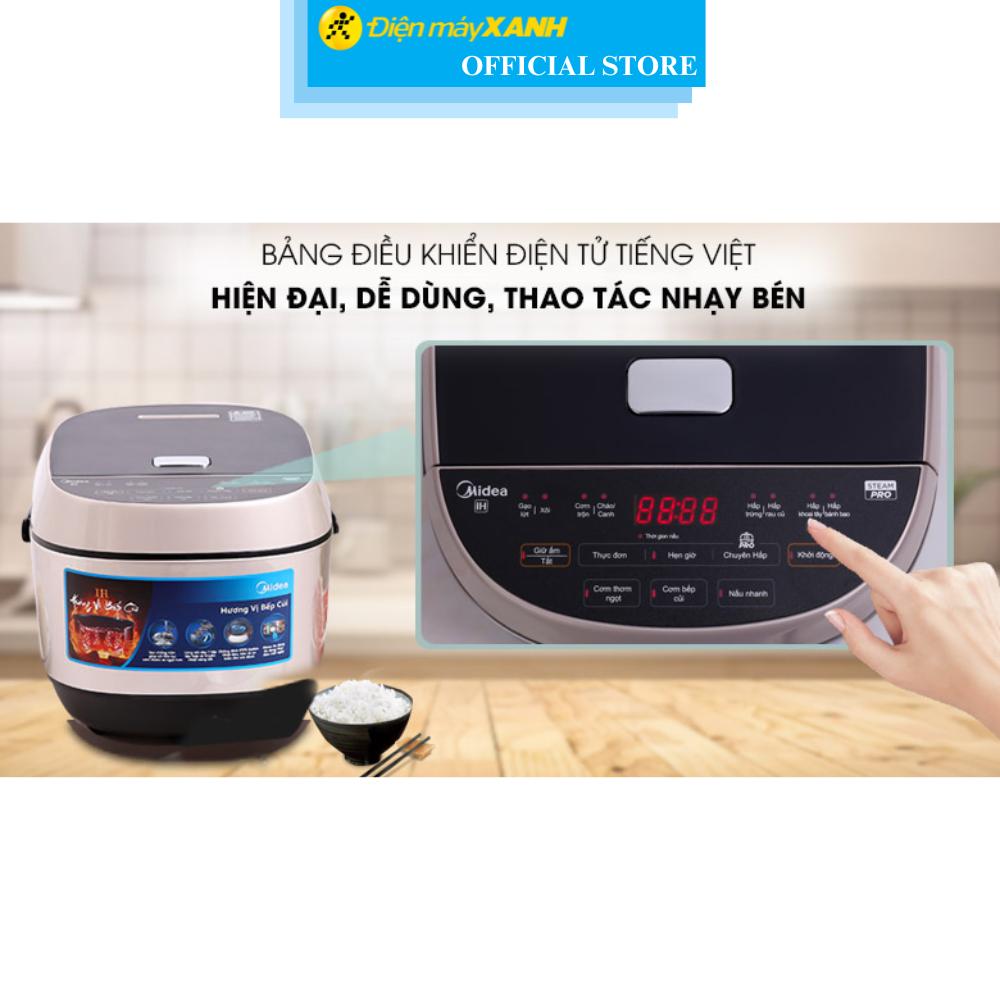 Nồi cơm cao tần Midea 1.8 lít MB-HS5008 - Hàng Chính Hãng