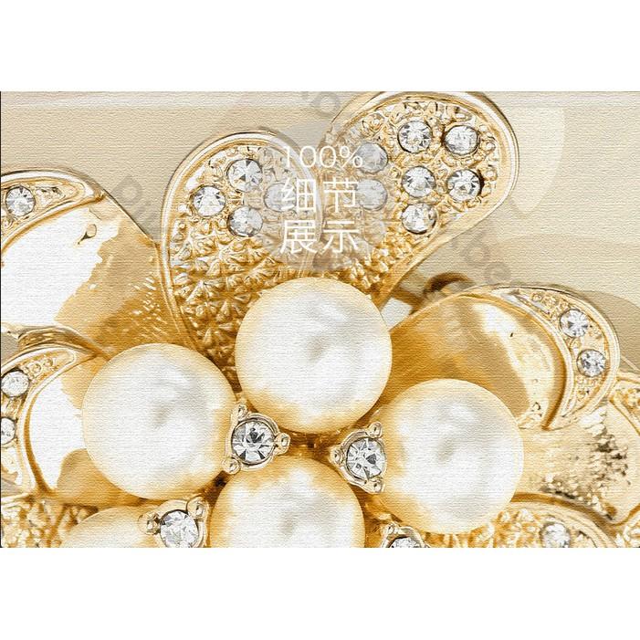 Tranh dán tường Phong cảnh hoa trang sức nổi bật, tranh dán tường 3d hiện đại MS1202513