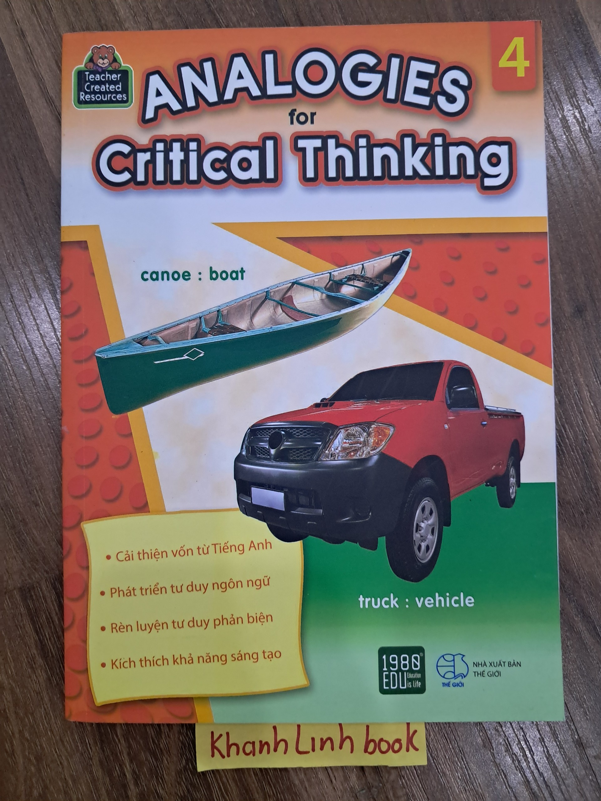 Sách - Analogies for Critical Thinking tập 4