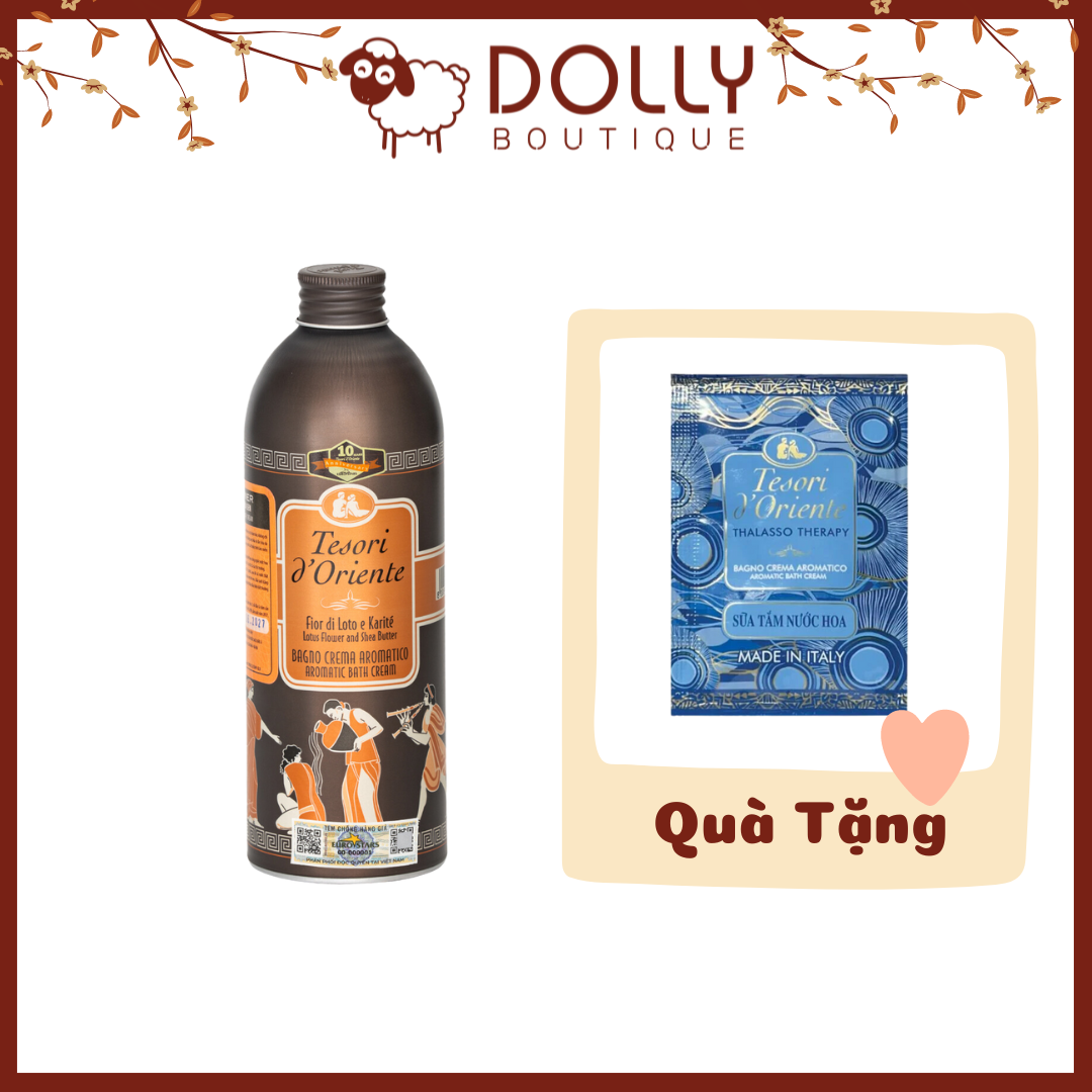 Sữa tắm hương hoa sen Tesori D’ Oriente Lotus Flower 500ml + Tặng Gói Sữa Tắm Tảo Mini
