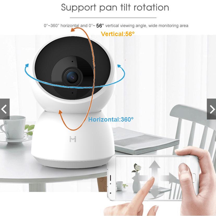 Máy ảnh thông minh nóng 2K 1296p HD 1080p 360 góc WiFi WiFi Webcam Video Camera IP Giám sát bảo mật trẻ em cho Xiaomi Mihome Màu sắc ứng dụng: 2K Camera Thêm 64G