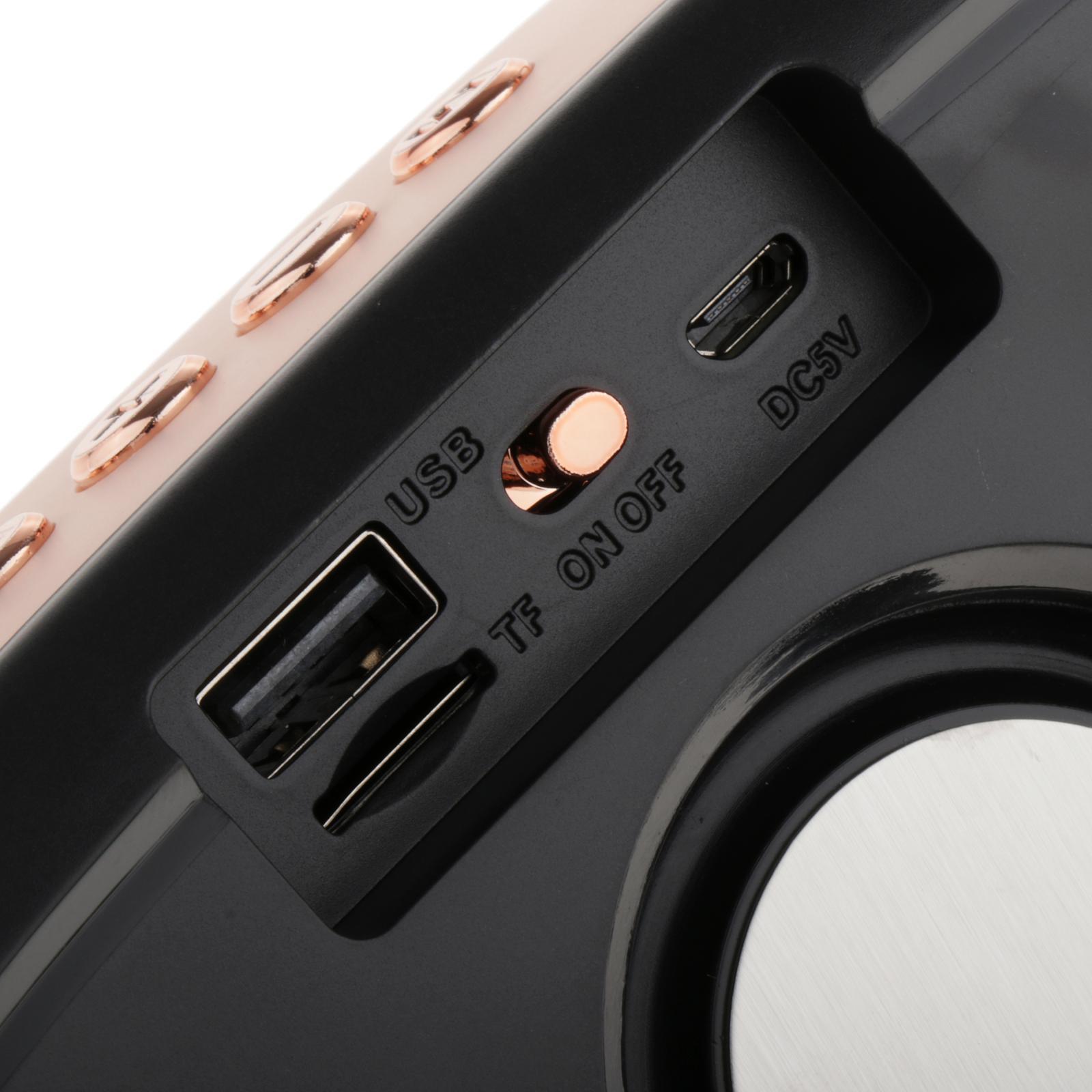 Stylish Portable Bluetooth Amplifier with Mic 800mah Handsfree FM Radio Bass