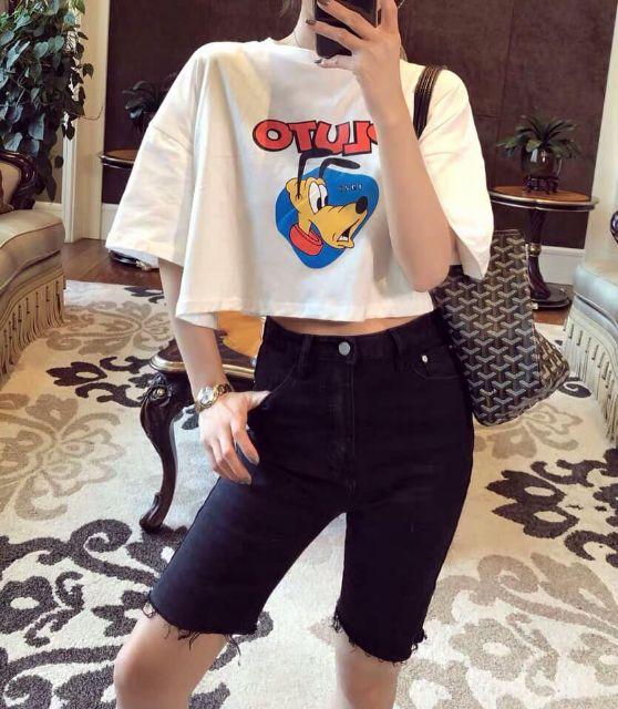 Áo croptop, áo kiểu, áo nữ, áo uzzlang, áo croptop cotton, áo croptop tay ngắn, áo croptop giá rẻ, áo croptop pluto