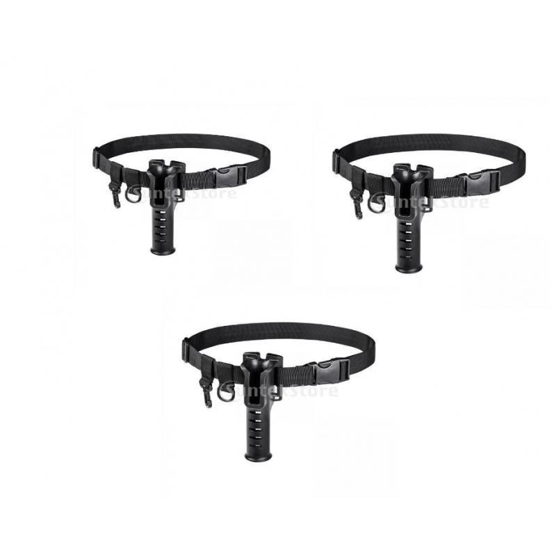 3Pcs Adjustable Fishing Rod Holder Waist Belt Lightweight Fishing Fight Belt