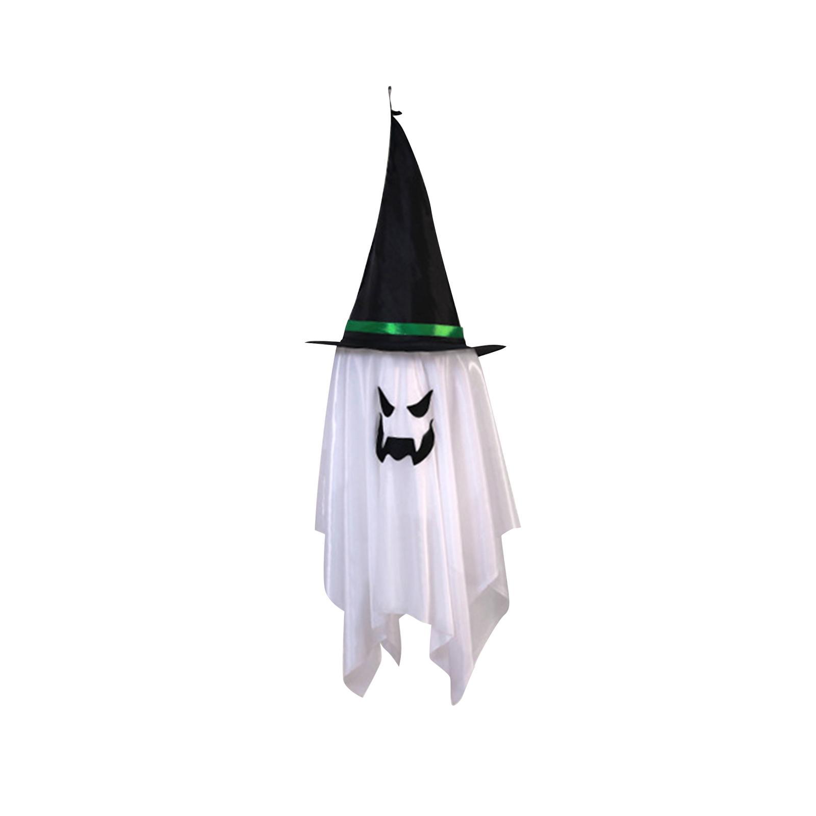 Halloween LED Flashing Light, Glowing Hanging , Scary Decorative Reusable Hanging Witch Hat Lamp for Patio ,Indoor Yard Decor