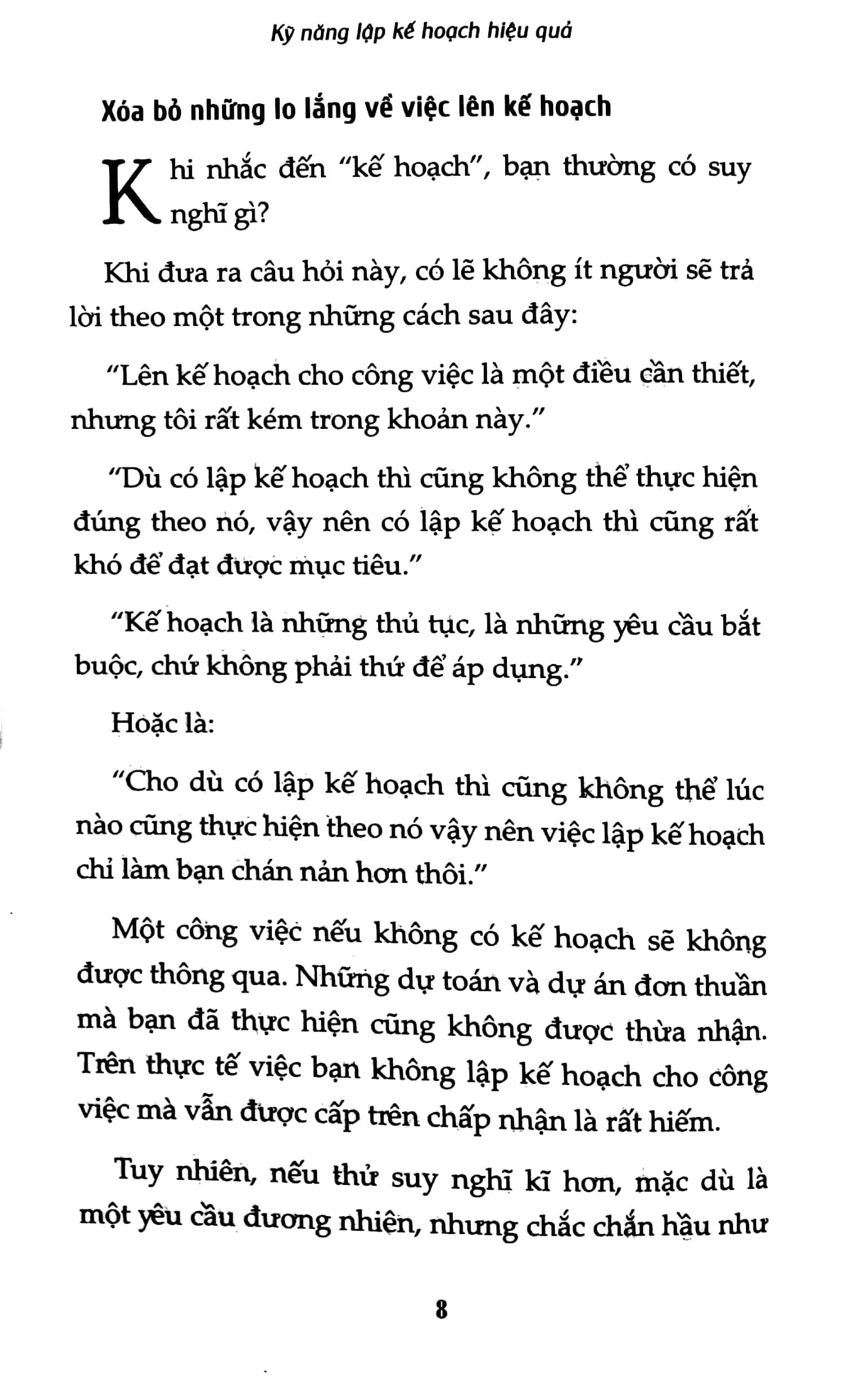 Kỹ Năng Lập Kế Hoạch Hiệu Quả (Tái Bản 2022)