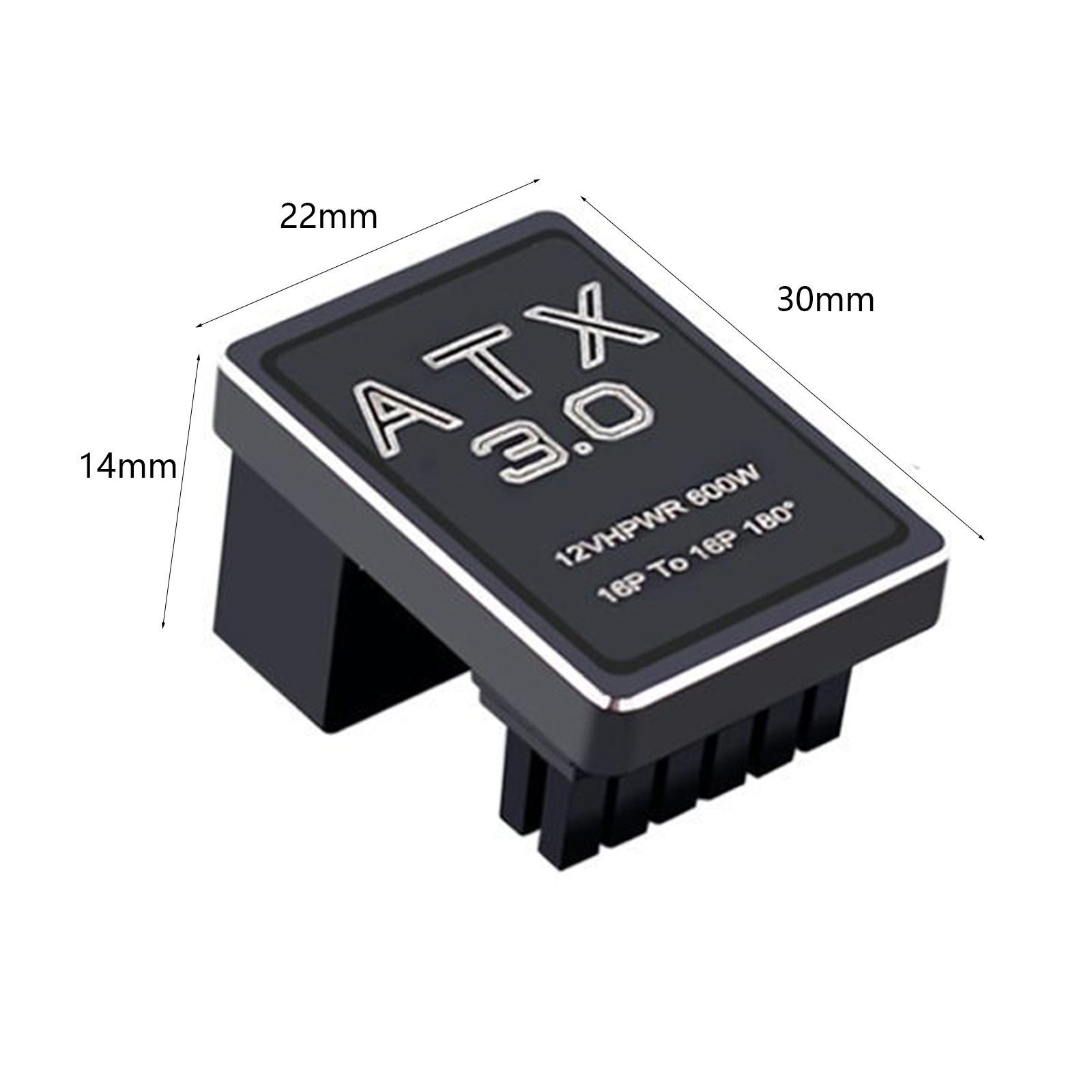 Angled Adapter, PH316, Easy to Install ,600W, 12+4Pin Graphics Connector Electronics Accessories for Desktop Graphics Card