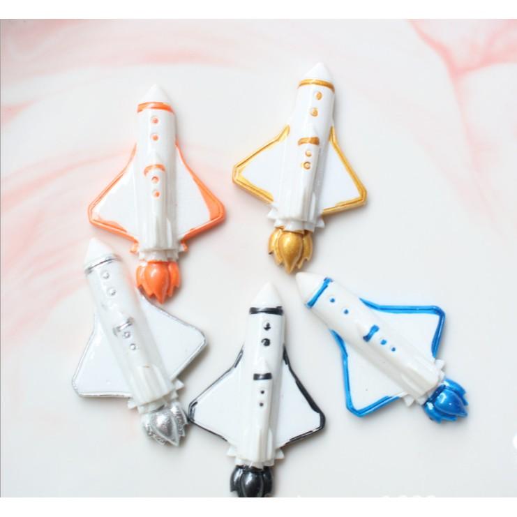 Chuyên Charm * Charm tàu vũ trụ, đĩa bay UFO trang trí vỏ ốp điện thoại, dán Jibbitz, DIY