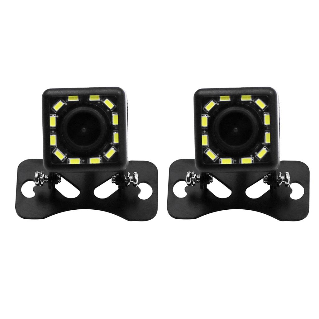 2pcs Car Rear View Reverse Backup Camera Parking  HD 170 Deg