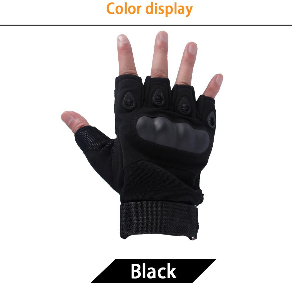 Găng tay chiến thuật ngoài trời Găng tay thể thao Airsoft Half Fing Color: green Size: XL