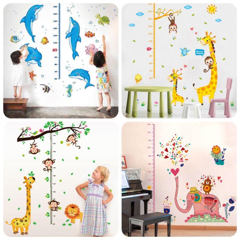 Tổng hợp decal thước đo chiều cao cho bé