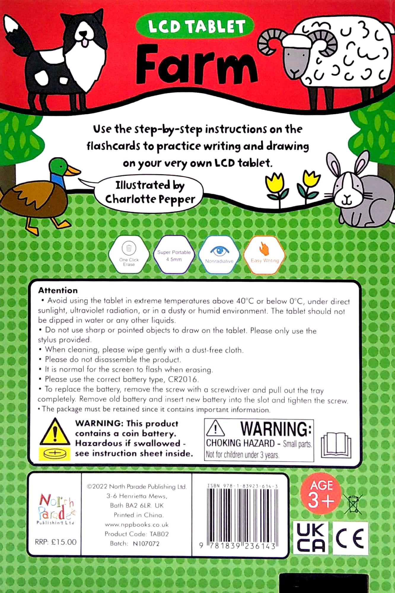 LCD Tablet & Flashcards - Farm