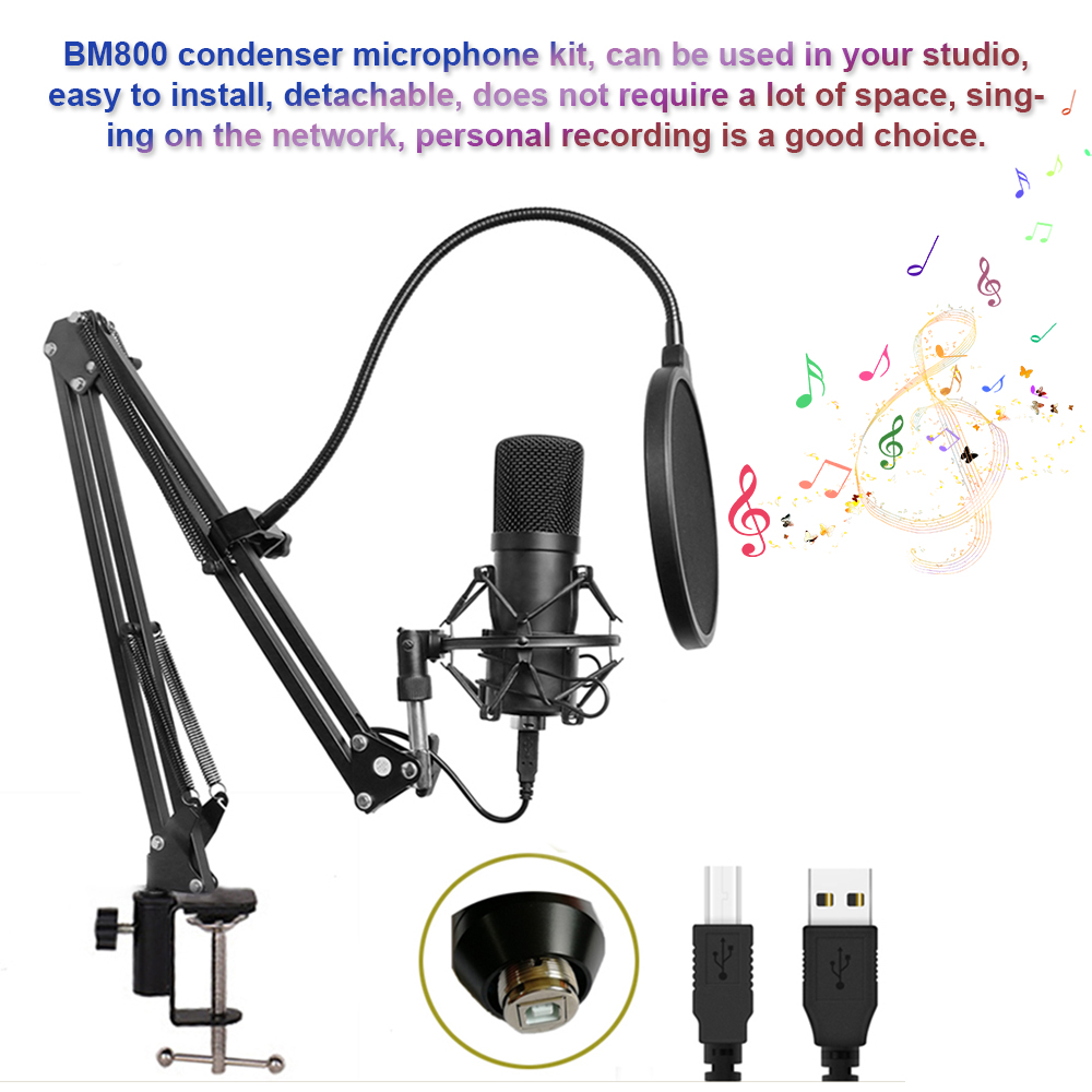Bộ ngưng tụ Micrô có thể điều chỉnh trong Studio cho Máy tính, Âm thanh Phòng thu