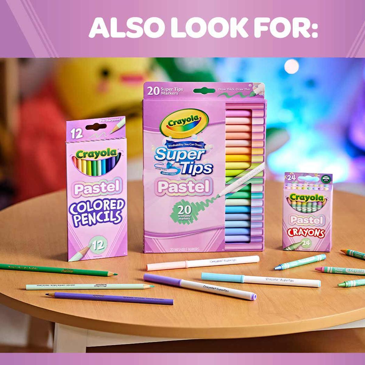 Hộp 24 Bút Sáp Màu Crayon Tông Pastel - Crayola 521835
