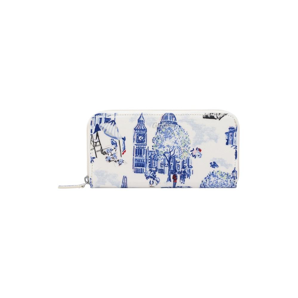 Ví nữ dài/Continental Zip Wallet -  30 Years London Toile