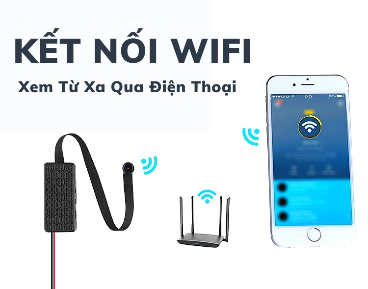 Camera quan sát HQ V99 4k có hỗ trợ hồng ngoại và xem trực tiếp từ xa qua điện thoại