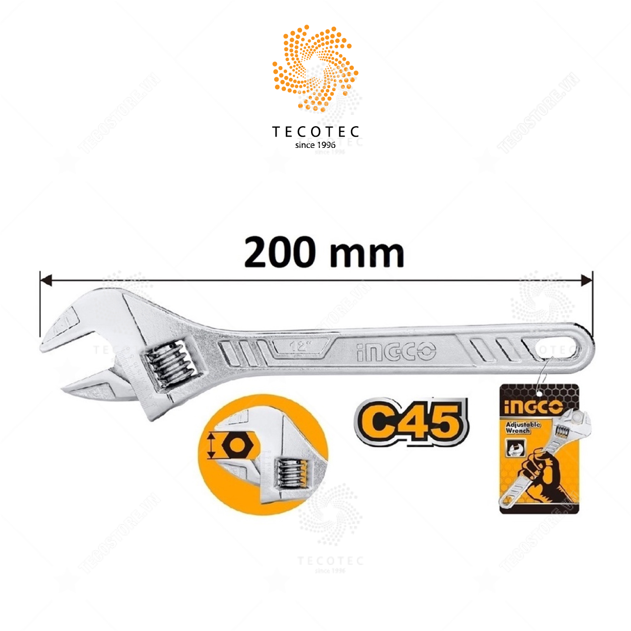 Mỏ lết INGCO HADW131082