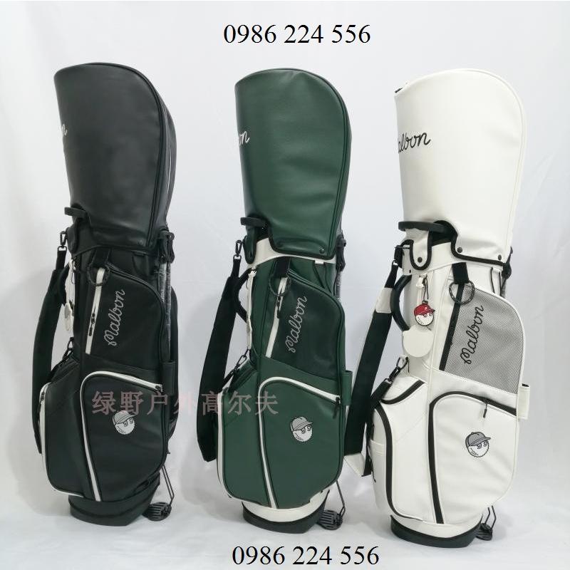 Túi đựng gậy golf bag Malbon có chân chống vải dù chống nước 5 ngăn đựng 14 - 16 gậy - TG019