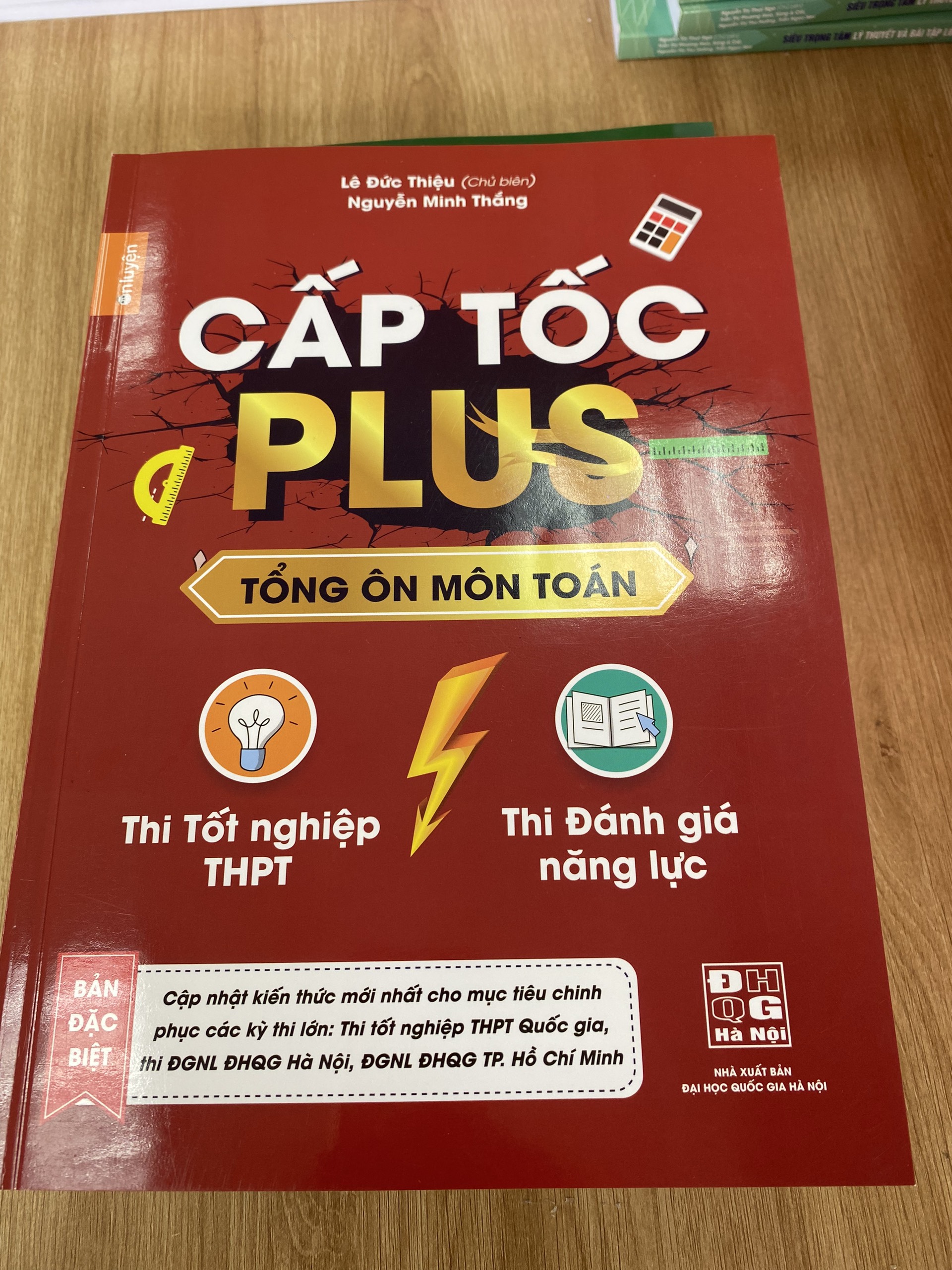 Sách-Combo 4 cuốn Cấp tốc Plus môn Toán,Lí, Hóa, Anh dùng ôn thi THPT, ĐGNL HN và HCM