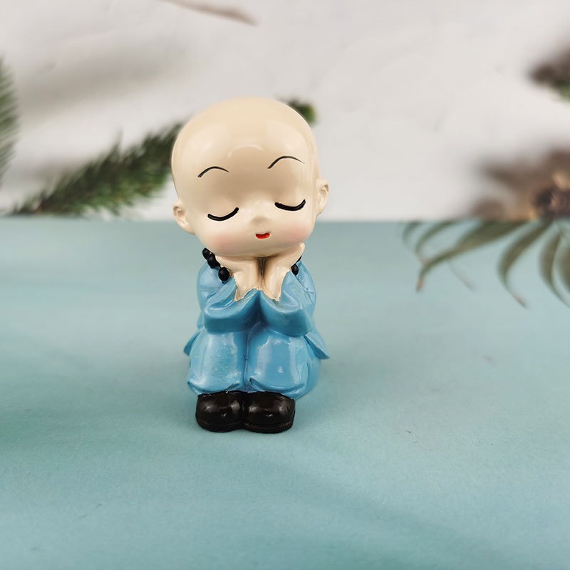 bộ tượng 4 chú tiểu thiền định