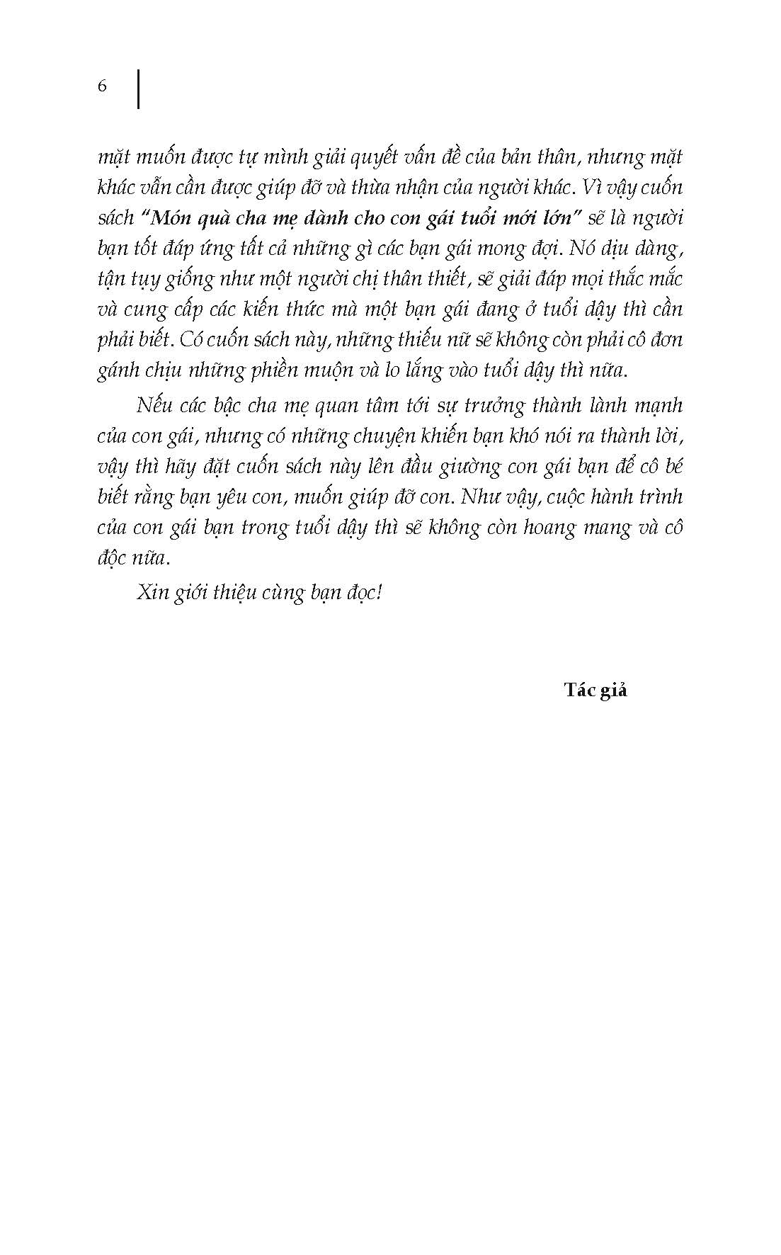 Món Quà Cha Mẹ Dành Cho Con Gái Tuổi Mới Lớn