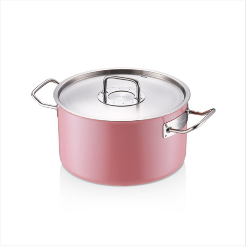 Nồi Edelkochen Solid Hồng 3 lớp