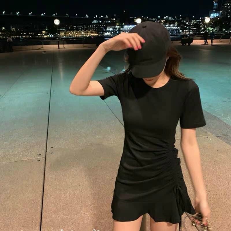 Đầm đuôi cá rút dây