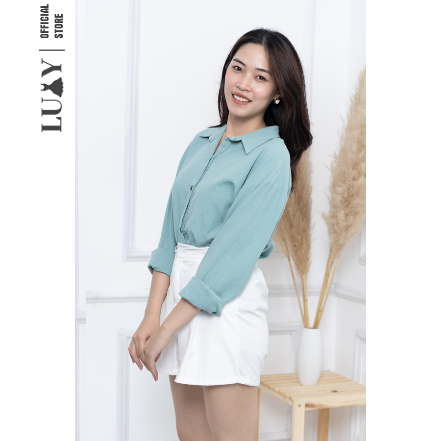Áo sơ mi nữ dài tay LUXY SM1 đủ size từ 42kg - 65kg