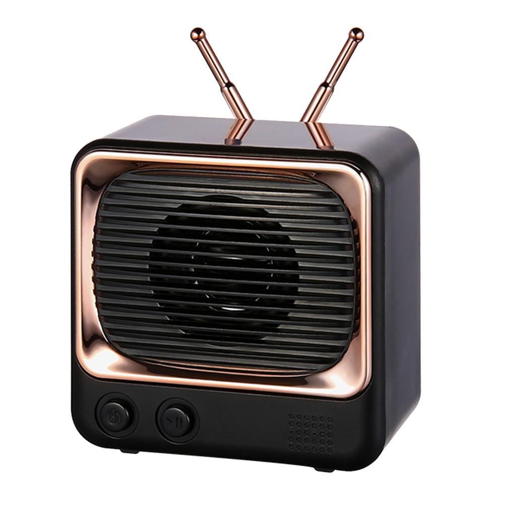 Bluetooth Retro Speaker Wireless  Speaker Rich Bass Stereo White