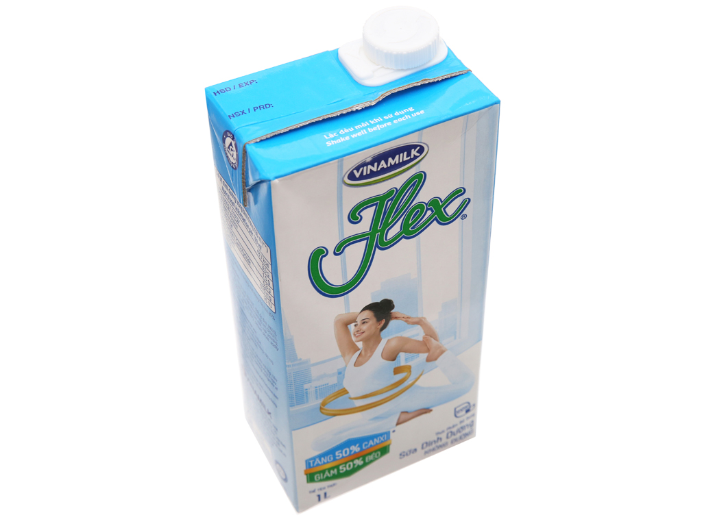 Thùng 12 Hộp Sữa Tiệt Trùng Vinamilk Flex Không Lactose 1 Lít