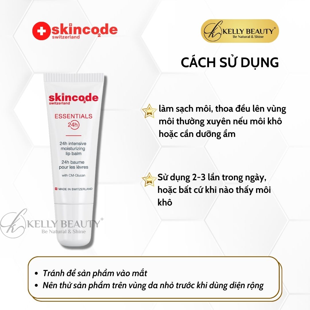 Son Dưỡng Môi Skincode Essentials 24h Intensive Moisturizing Lip Balm | Kelly Beauty
