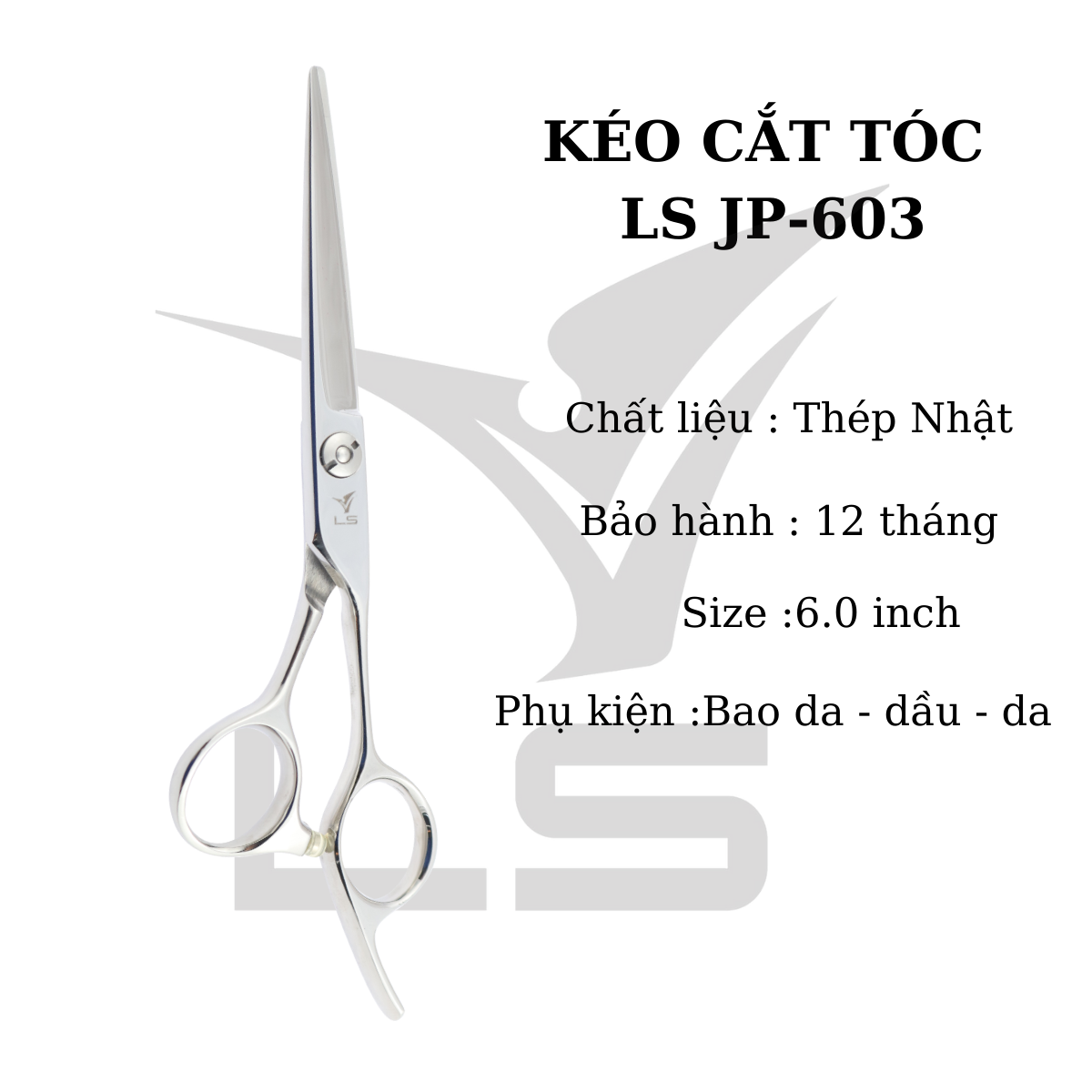 KÉO CẮT TÓC VIKO JP-603 SIZE 6 INHS HÀNG CHÍNH HÃNG