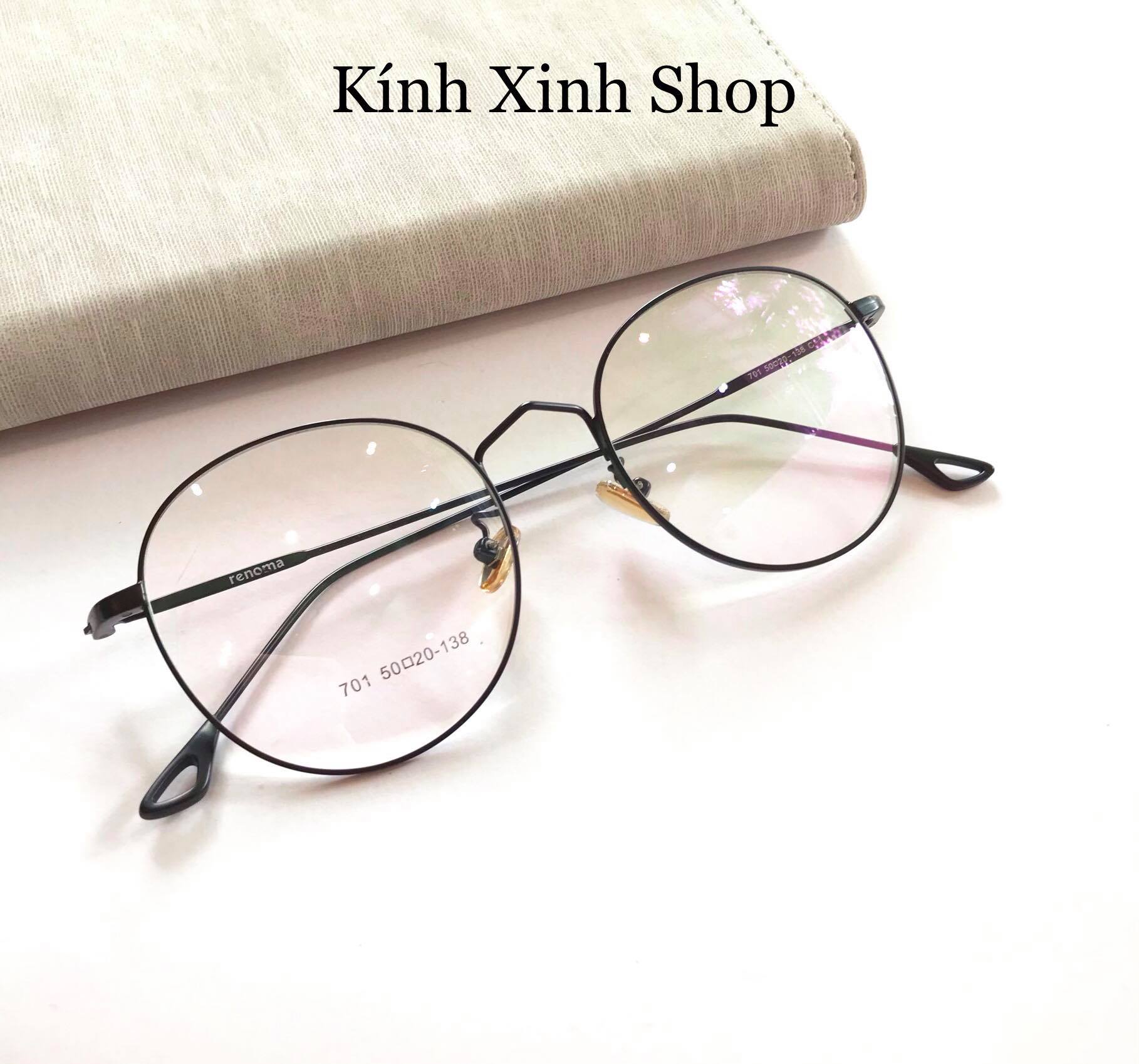 Kính Mắt Gọng Tròn Kim Loại Chống Ánh Sáng Xanh - REN701