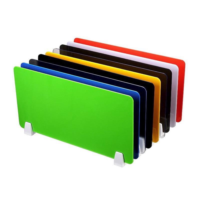 Kệ mica bậc thang 3 tầng 13,5x24cm ( dài 20cm, cao mỗi tầng là 4,5cm, rộng mỗi tầng là 8cm). - Xanh lá