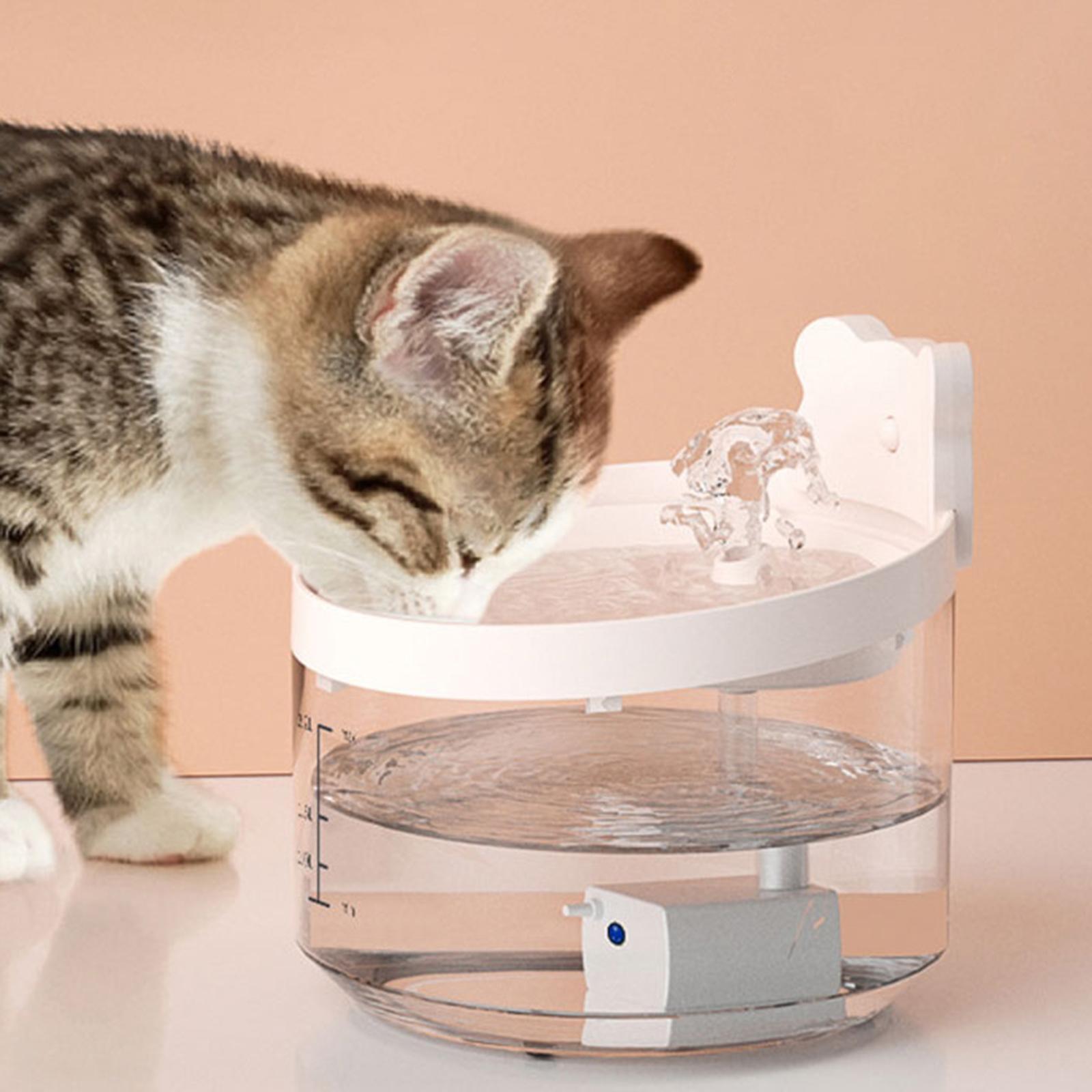 2.2L Automatic Cat Water Fountain Puppy Kitten Drinking Bowl Water Feeder