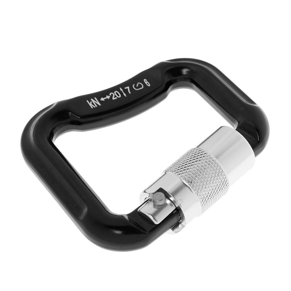 4 Pieces / Set 20KN Abseiling Paragliding Paraglider Parachute Snap Auto Lock Carabiner