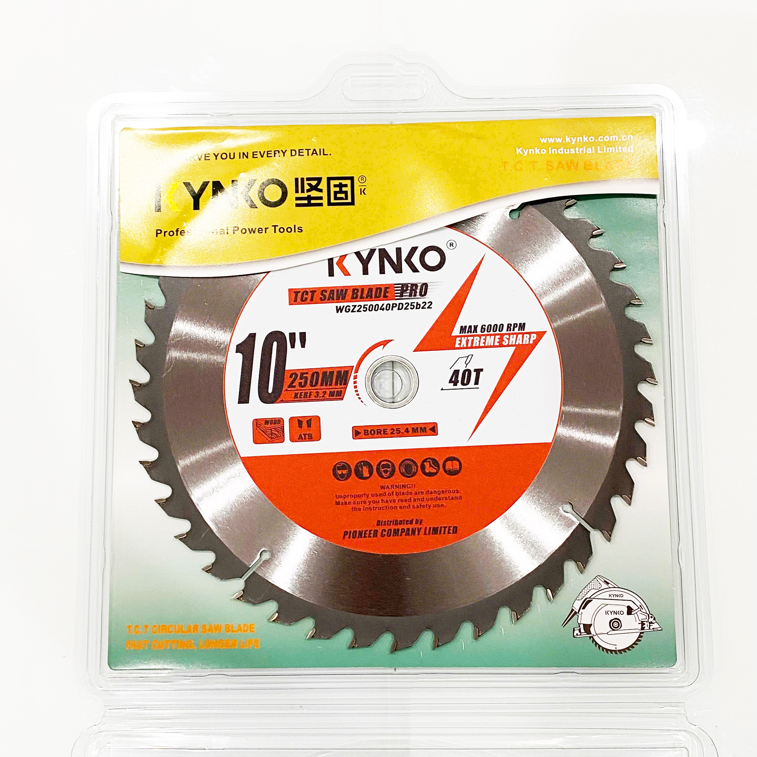 LƯỠI CƯA GỖ 40 RĂNG KYNKO WGZ250040PD25b22 CHÍNH HÃNG GIÁ TỐT